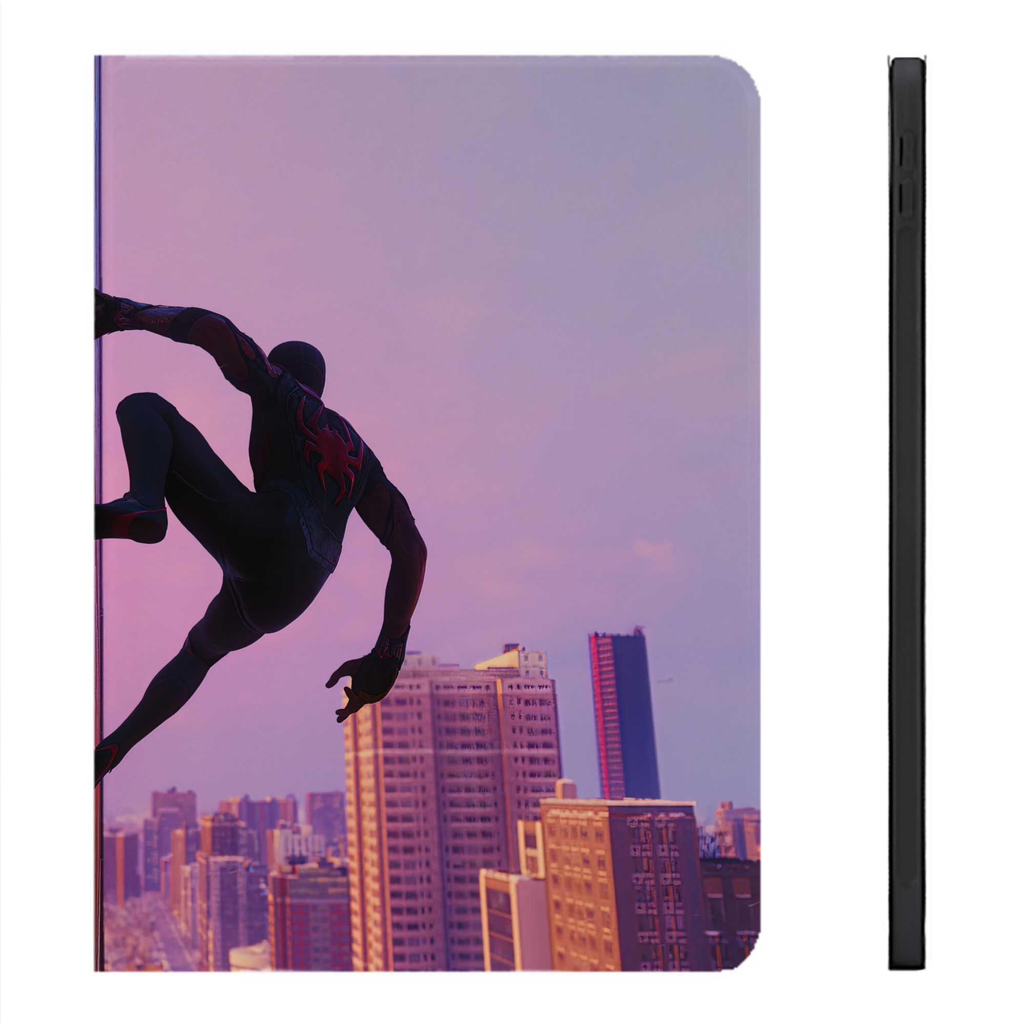 （画像用） Spider Man スパイダーマン IPadケース ペンホルダー付き ブックスタイルデザイン